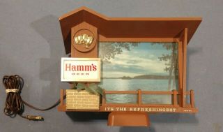 Hamms Motion Beer Sign Dusk Til Dawn Sunrise To Sunset Vintage Complete