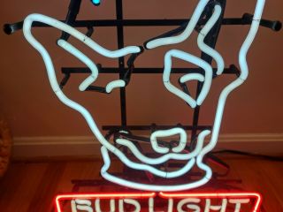Vintage Spuds MacKenzie Bud Light neon sign 4