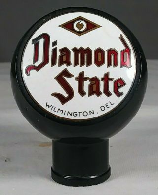 Scarce Old Diamond State Brewery Inc.  Beer Ball Tap Knob Wilmington Delaware De