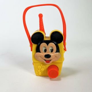 Vintage Disney Mickey Mouse Windup Music Box Radio By Illco