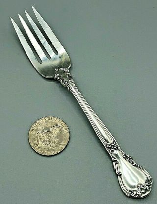 Vintage Sterling Silver Gorham Chantilly 1895 Serving Fork 80.  5g Great No Mono
