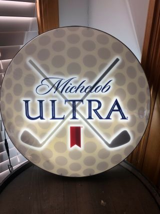 Michelob Ultra Light Beer Led Golf Tavern Display Sign