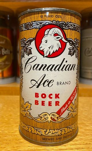 Canadian Ace Book Beer Flat Top Can - Usbc 48 - 16 - Fantastic - Cool Vanity Lid