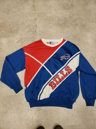 Vintage Starter Buffalo Bills Sweatshirt Mens Size L