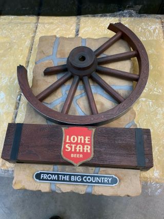 Lone Star Beer Display From The Big Country Wagon Wheel