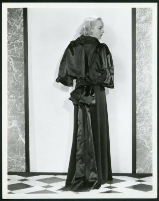 Carole Lombard W Back To Camera Vintage 1932 Fashion Photo By Otto Dyar