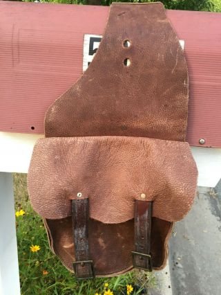 Vintage Leather Horse Cowboy Western Saddle Bags