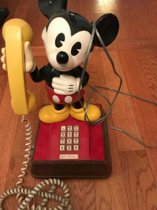1976 Mickey Mouse Telephone Walt Disney Vintage