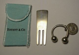 Vintage Sterling Silver Tiffany & Co.  Golf Key Chain Set.  925