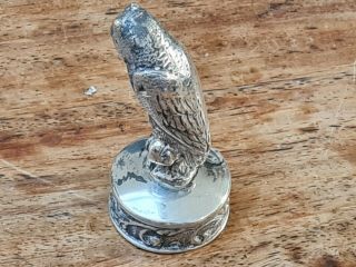 Solid Silver Owl Object Israel Segalov 1936 London