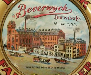 Minty Pre - Pro BEVERWYCK FAMOUS LAGER BEER tip tray from Albany,  YORK 2