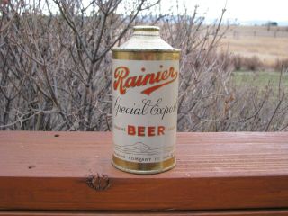 Rainier Special Export Low Profile Irtp Old Cone Top Beer Can