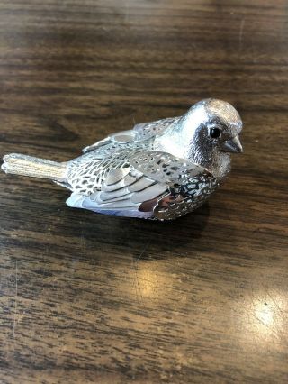 Christofle France Silverplate Bird Lumiere D’argent Reticulated