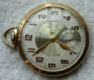 Vintage Waltham Watch Co.  Pocket Watch,  Model 1924,  The Colonial,  12s,  Of,  17j,