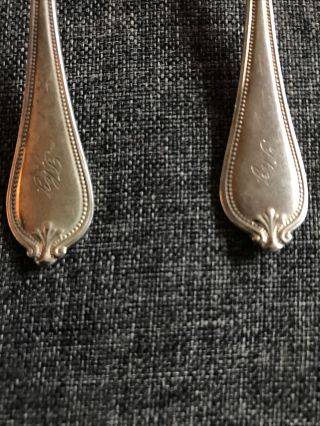 Sterling 92.  5 China Antique Spoons Stamped Set Of 5 3