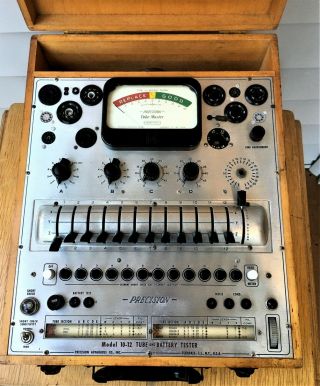 Vintage Precision Apparatus Series 10 - 12 Tube Tester - For Repair 2