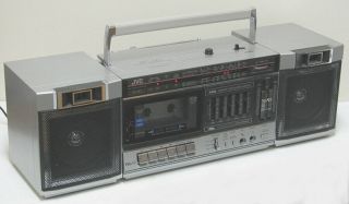 Vintage Jvc Pc - 30 4 Band Boombox Great 5 Band Eq Aux Input Great