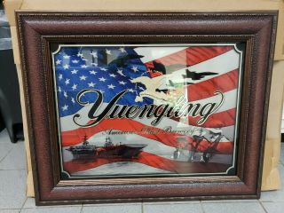 Yuengling Beer Usa Flag Military Mirror Sign 30x24.  5