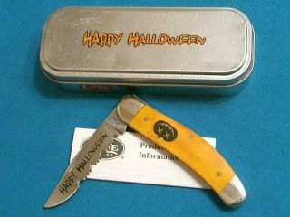 Case Xx Usa Tony Bose Tb6139 Halloween Jackolantern Bone Sowbelly Stockman Knife