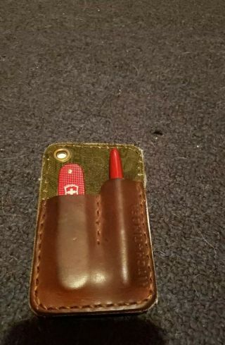Hitch & Timber Rover Leather Edc With Victorinox Knife,  Fisher Space Pen&noteboo