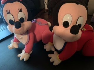 Mattel Disney Crawling Minnie And Mickey Mouse