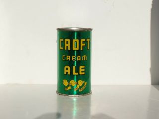 Croft Cream Ale Flat Top Beer Can