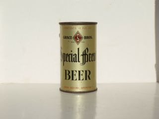 Grace Bros Special Brew Flat Top Beer Can With Opening Instructions