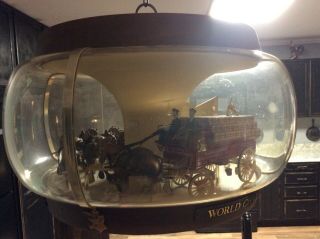 Vintage Budweiser World Champion Clydesdale Team Lighted,  Hanging Carousel