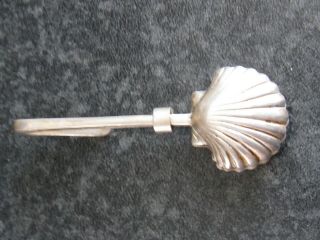 Vintage Sterling Silver Scallop Shell Napkin Holder Clip