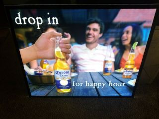 Corona Extra Beer Limes & Bottle Motion Moving Flashing Led Light Up Bar Sign