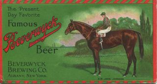 085 Berwyck Brewing Company,  Albany,  Ny - Trade Card For Berwyck Beer - 1914