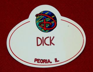 Dick - Disney Cast Member Name Tag Badge - Wide World Of Sports At Wdw