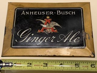 Budweiser Beer Anheuser Busch Ginger Ale Toc Sign - St.  Louis Missouri