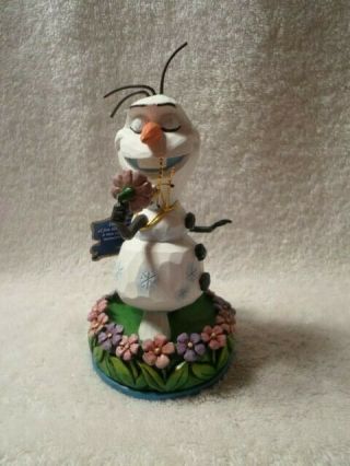 Disney Traditions By Jim Shore Olaf With Flower And Bee Frozen 4046037