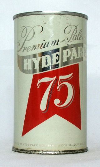 Hyde Park 75 Premium Pale Beer 12 Oz.  Flat Top Beer Can - St.  Louis,  Mo.