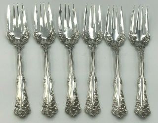 Berwick By Wm.  Rogers Silver Plate Group Of 4 Salad/ Dessert Forks 6 1/8 "