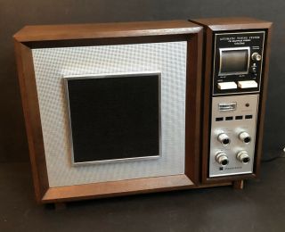 Mid Century Panasonic Re - 787 Woodgrain Am/fm Stereo Auto Tuning System Vintage