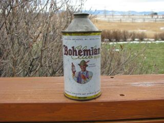 Bohemian Club Boise,  Idaho Old Cone Top Beer Can