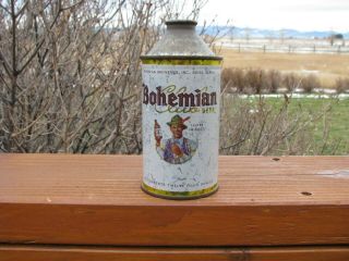 BOHEMIAN Club Boise,  Idaho Old Cone Top Beer Can 2
