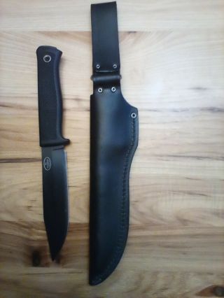 Fallkniven S1 Knife Laminated Vg - 10 Blade W/ Leather Sheath