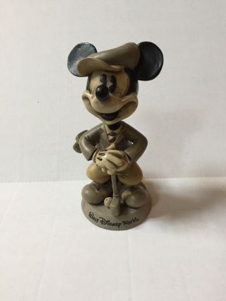 ⭐️vintage - Look Walt Disney World • Mickey Mouse Golf • Bobblehead 8”
