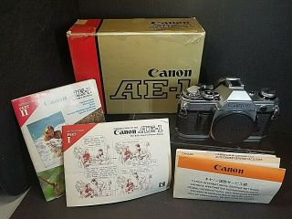 Vintage Canon Ae - 1 Slr 35mm Film Camera Body