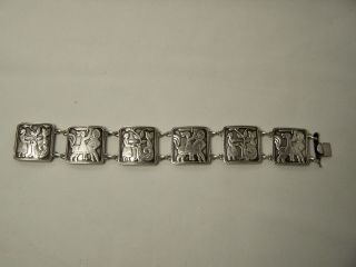 Vintage David Andersen Norway 830 Silver Fairytale Bracelet 44.  9 Grams