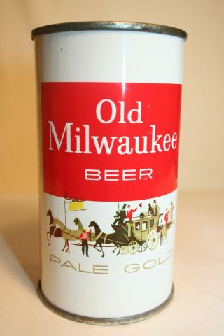 Old Milwaukee Beer 12 Oz.  1960 Flat Top - Jos.  Schlitz Brewing Co. ,  Milwaukee,  Wi.
