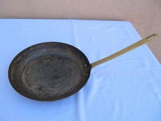 Vintage Dehillerin Copper Frying Pan Made In Paris France 10 1/2 "