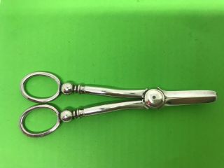 Antique Victorian Quality Silver Plated Grape Scissors A & D Rdno 444993