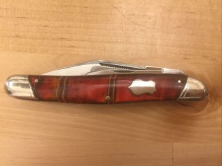 Remington 2 - Blade Knife With Candy Stripe Celluloid Handle R625