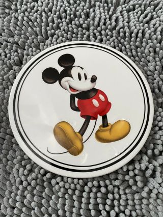 Disney Mickey Mouse 9” Round Ceramic Trivet -