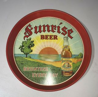 1930’s Sunrise Brewing Company Beer Tray Cleveland,  Ohio