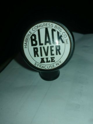 Vintage Black River Beer - Ball Knob Tap Handle - Late 1930 